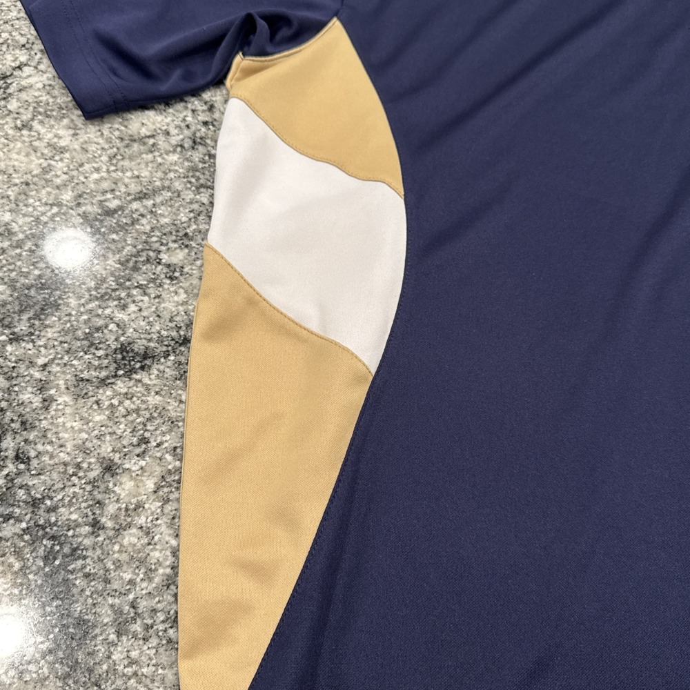 Notre Dame Fighting Irish Shirt Mens Navy Blue Gold NCAA Football By KA Inc  3XL - Picture 2 of 8